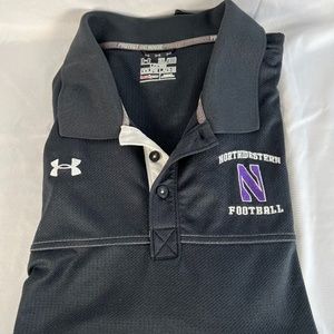 Official Northwestern Under Armour Football Polo; 3XL; Never Worn